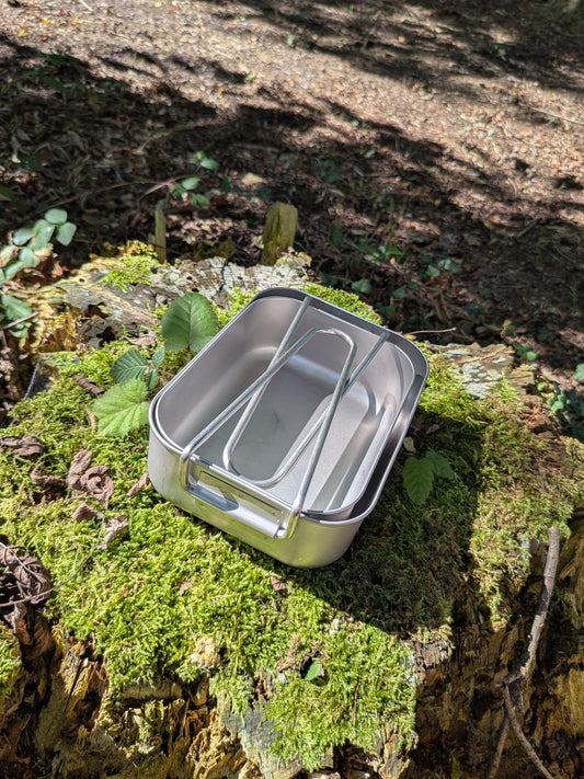 Original Niederländische Armee Kochgeschirr 2-teilig – Feldkochset Aluminium gebraucht (KL Gamelle)